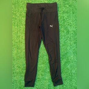 Puma Black Leggings Athletic Stretch Bottoms